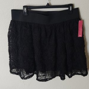 Xhilaration Black Layered Skirt